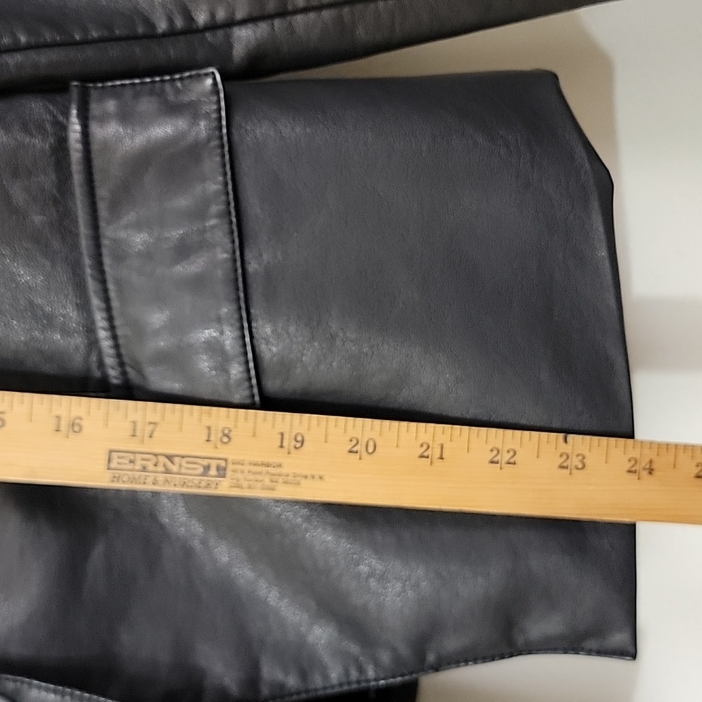 NWOT Black Rivet Black Faux Leather Jacker XL - Picture 10 of 11